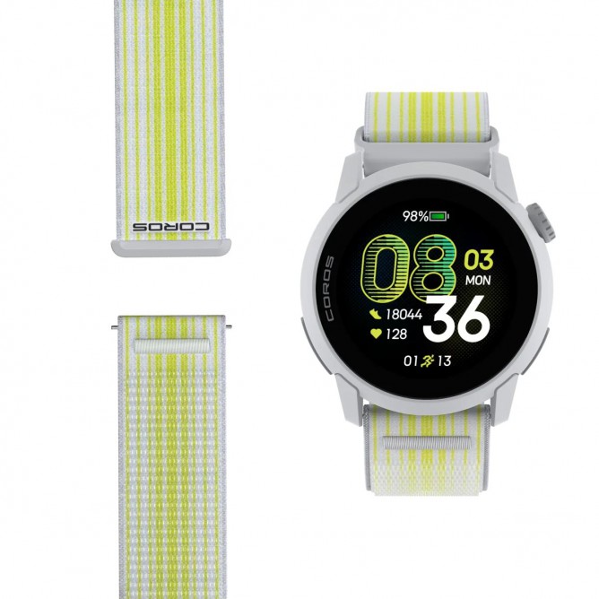 COROS PACE 4 GPS spordikell, Nylon White