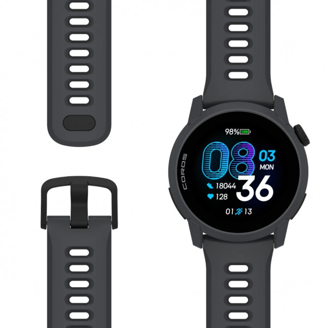 COROS PACE 4 GPS spordikell, Silicone Black