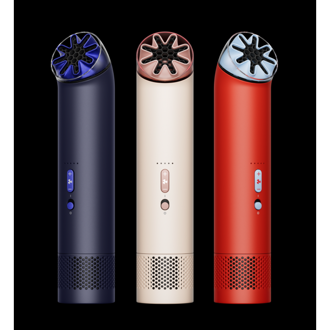 DYSON Hushjet Mini cool kaasaskantav ventilaator, Carnelian/Sky