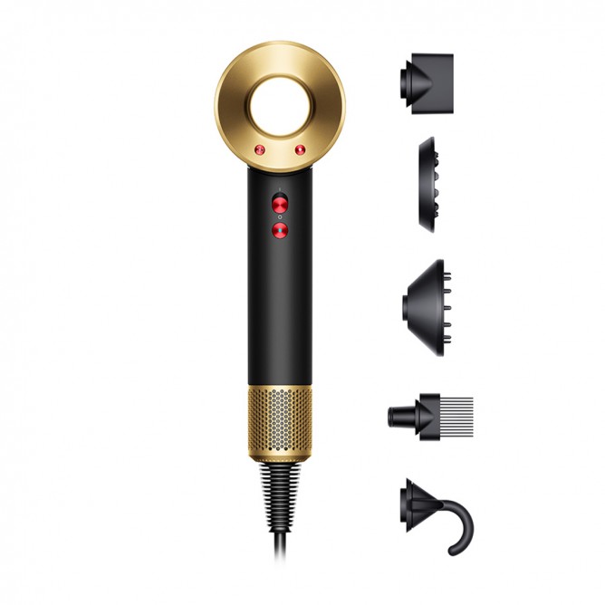 DYSON SUPERSONIC föön, Oonüks must/kuldne