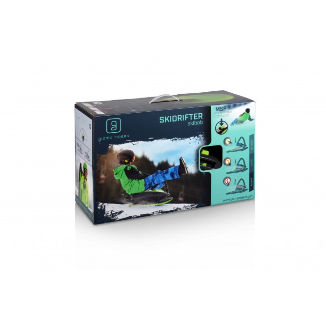 GIZMO RIDERS SKIDRIFTER SLED, MYSTIC GREEN
