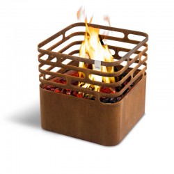 HÖFATS Cube tulekorv, pruun