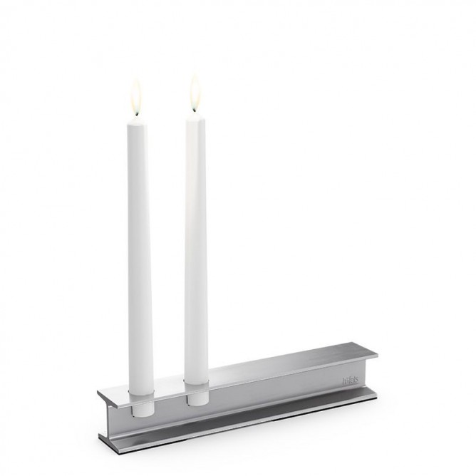 HOFATS Henry metal candle 30, silver