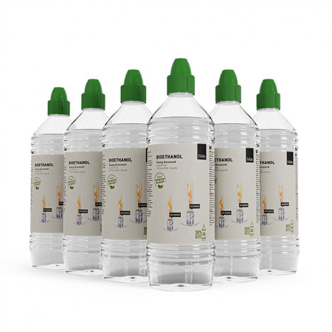 HOFATS vedelkütus 6-pakk (1L) bioetanool bio-kaminatele