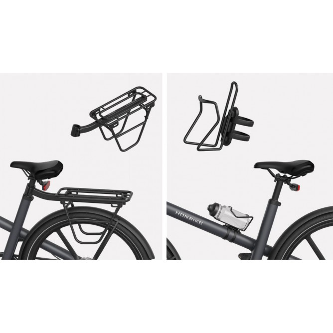 HONBIKE UNI4 tagumise pakiraami ja pudelihoidja komplekt