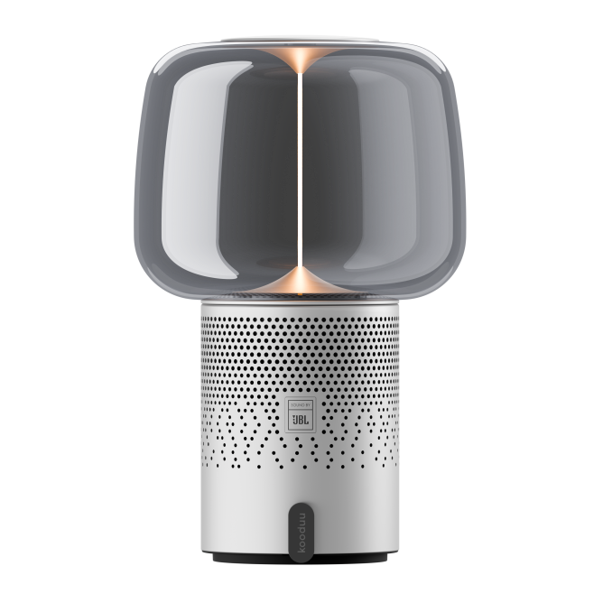 KOODUU SOUND BY JBL Serena Play kõlar/lamp JBL helisüsteemiga, Frosted Silver