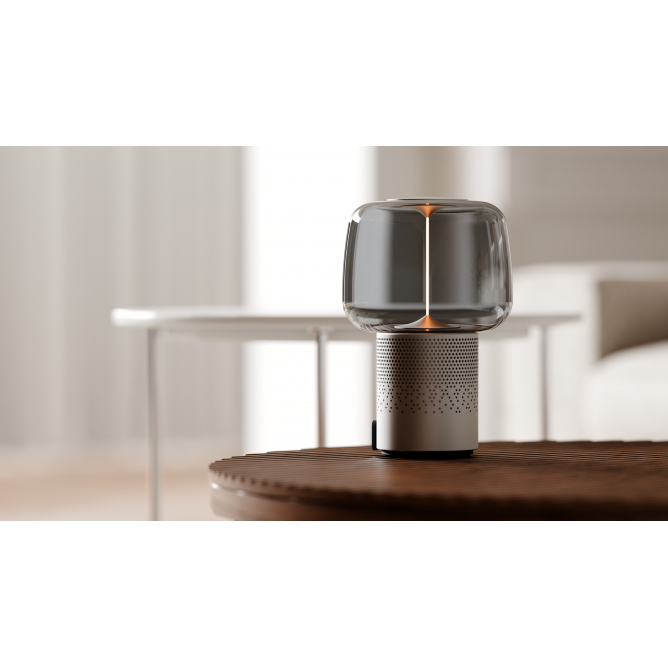 KOODUU SOUND BY JBL Serena Play kõlar/lamp JBL helisüsteemiga, Frosted Silver