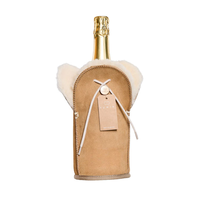 KYWIE veinijahuti lambanahast, Champagne camel suede