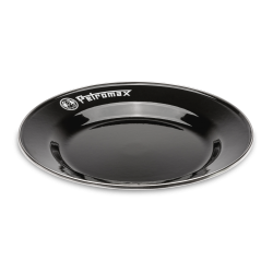 PETROMAX Enamel Plates black, 2pcs, 22cm