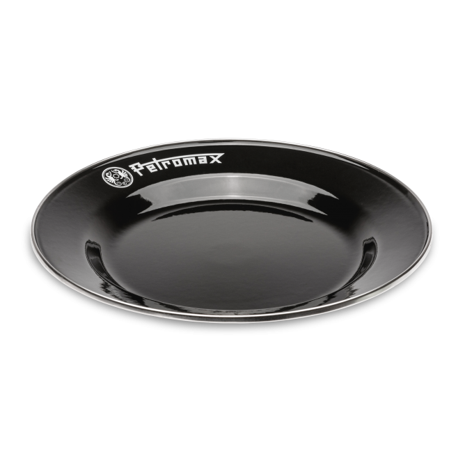 PETROMAX Enamel Plates black, 2pcs, 26cm