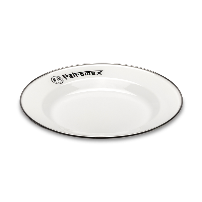 PETROMAX Enamel Plates white, 2pcs, 22cm