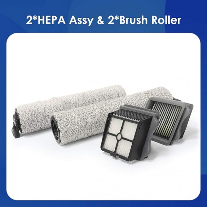 TINECO Floor One S5 Extreme Hepa filtrid ja harjarullid, (2 tk.+2tk.)