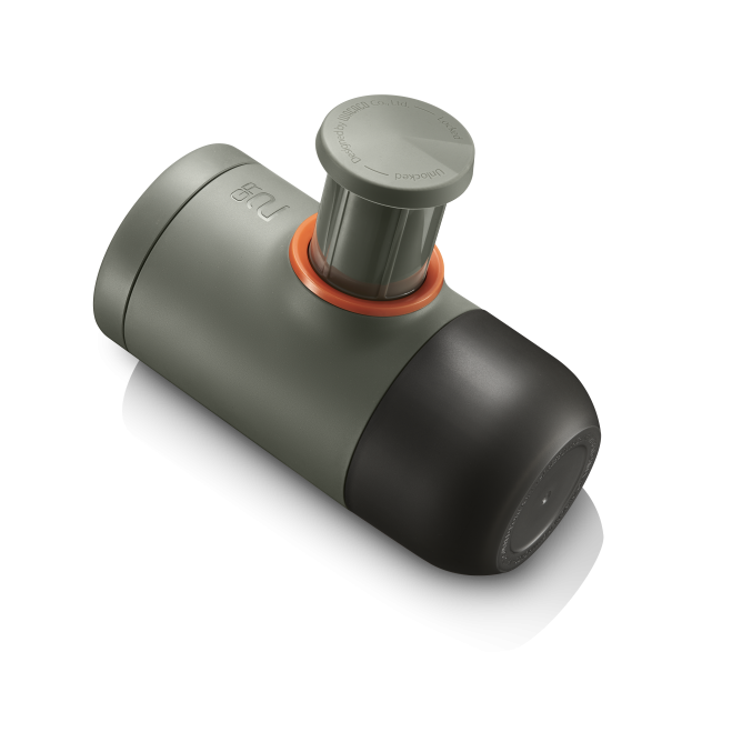 WACACO MINIPRESSO kaasaskantav espressomasin jahvatatud kohvile, gray olive