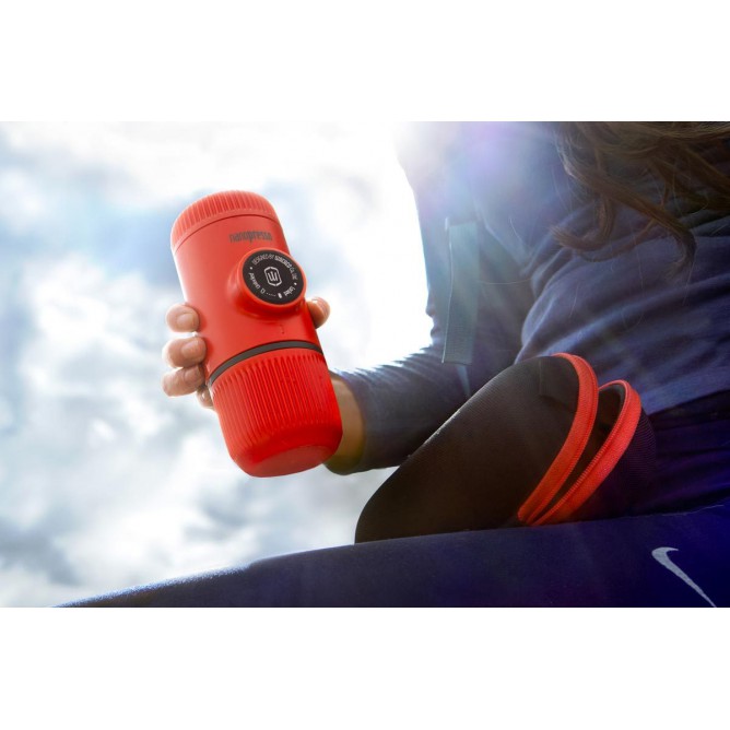 WACACO NANOPRESSO LAVA RED + CASE kohvimasin