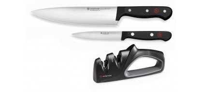 WÜSTHOF Gourmet 2 noa ja teritaja komplekt